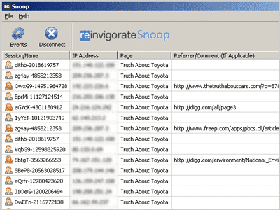 Reinvigorate Scoop - view whos browsing your site in realtime. Reinvigorate Scoop - view whos browsing your site in realtime.
