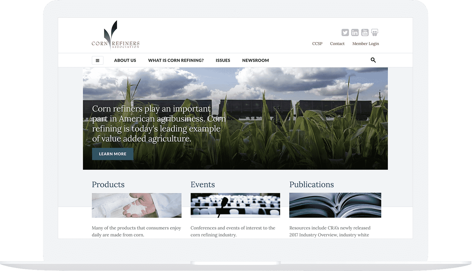 Corn Refiners Association Trade Association Website Design Gulo