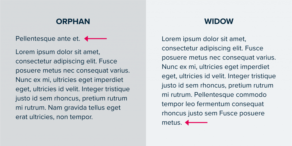 orphans and widows terminology comparison